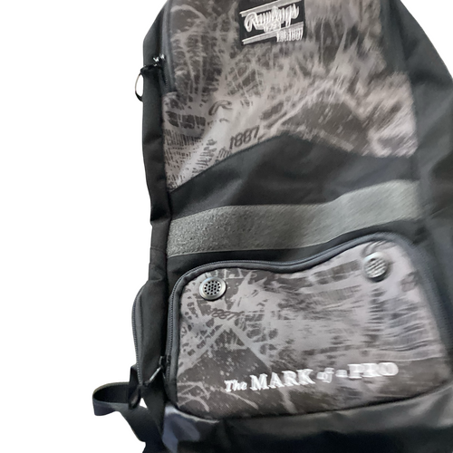 Vist Large View of Product Image Which is Used Rawlings BAT BAG BB/SB Player Backpack Black