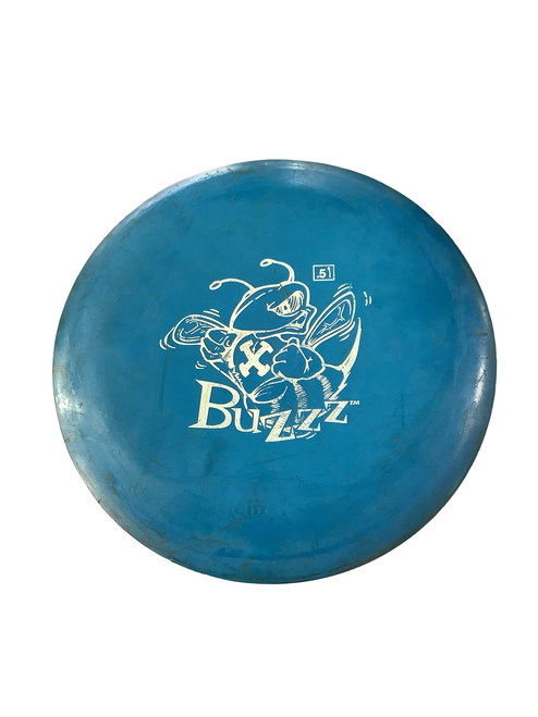 Vist Large View of Product Image Which is Used Discraft X BUZZZ Disc Golf Mid Range Royal Blue