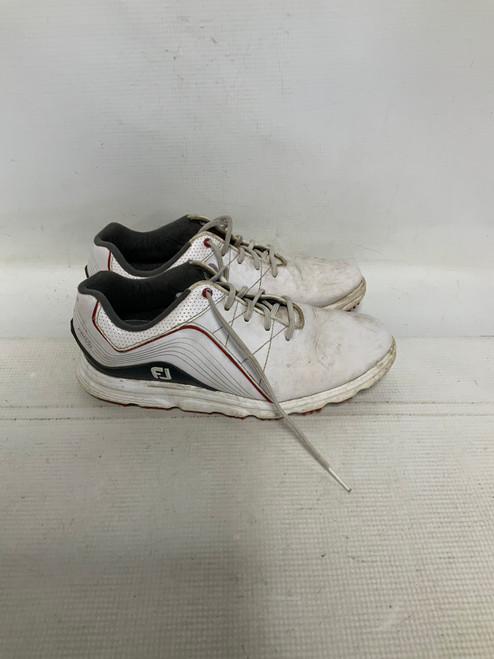 Vist Large View of Product Image Which is Used Foot Joy Jr Golf Shoes White Junior 04