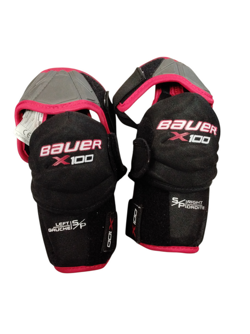 Vist Large View of Product Image Which is Used Bauer VAPOR X100 Senior Elbow Pads SM