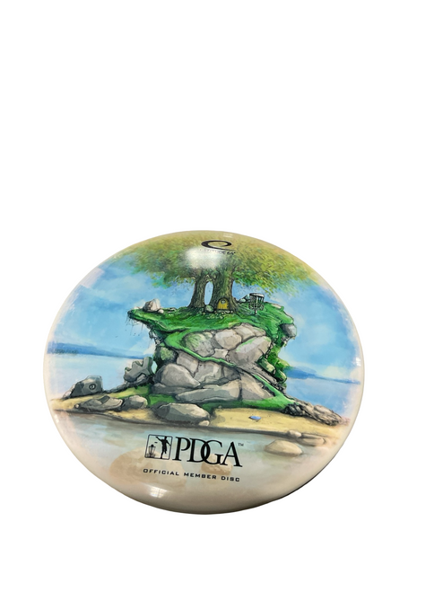 Vist Large View of Product Image Which is Used Latitude 64 ROCK ISLAND W/TREE Disc Golf Mid Range White