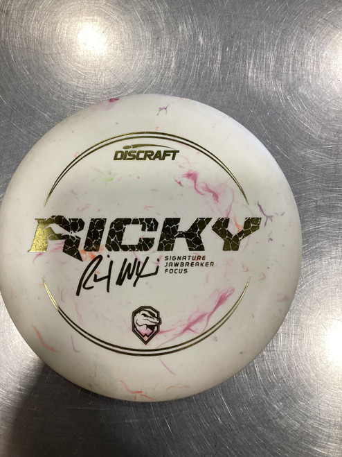 Vist Large View of Product Image Which is Used Discraft RICKY FOCUS Disc Golf Putter White