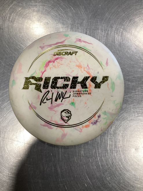 Vist Large View of Product Image Which is Used Discraft RICKY FOCUS Disc Golf Putter White