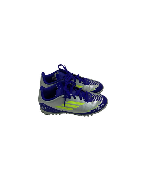 Vist Large View of Product Image Which is Used Adidas Soccer Turf Shoes Royal Blue Junior 01.5