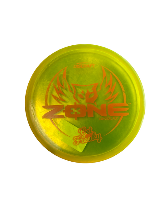 Vist Large View of Product Image Which is Used Discraft ZONE Disc Golf Mid Range Yellow