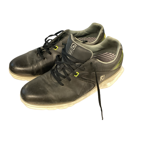 Vist Large View of Product Image Which is Used Foot Joy Mens Golf Shoes Black Senior 10.5