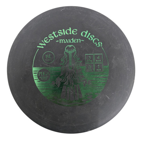 Vist Large View of Product Image Which is Used Westside MAIDEN BT MEDIUM Disc Golf Putter Dark Grey