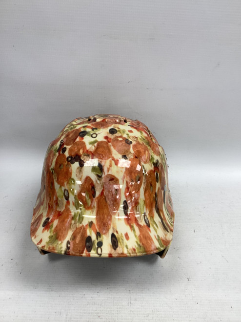 Vist Large View of Product Image Which is Used Adidas PIZZA Batting Helmet No Mask Orange And Gold XS