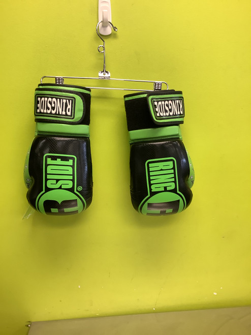 Vist Large View of Product Image Which is Used Ringside APEX FLASH SPARRING GLOVES Speed Bag Gloves Black And Green L/XL