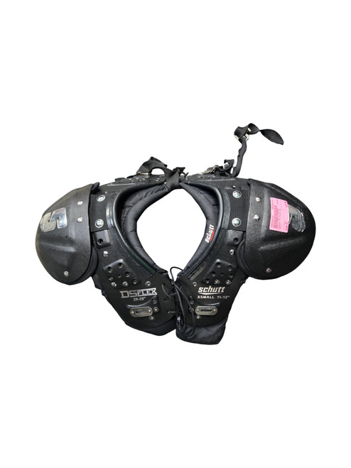Vist Large View of Product Image Which is Used Schutt DS FLEX FB Shoulder Pads Black XS