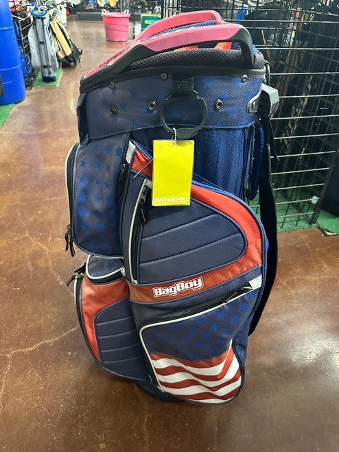 Vist Large View of Product Image Which is Used Bag Boy 14 WAY STAND BAG Mens Stand Bag Navy Blue