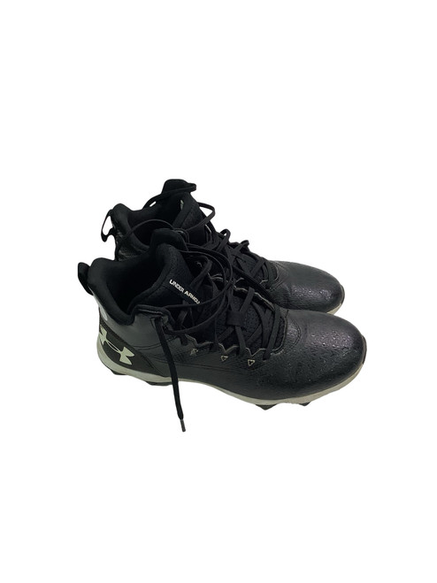 Vist Large View of Product Image Which is Used Under Armour Jr FB Cleats Black Junior 05.5
