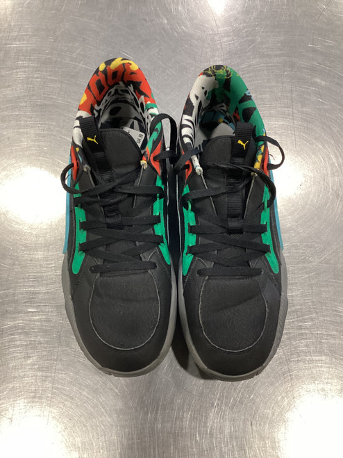 Vist Large View of Product Image Which is Used Puma Basketball Shoes M Black Senior 12