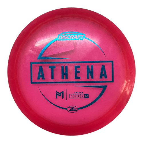 Vist Large View of Product Image Which is Used Discraft ATHENA Z LINE Disc Golf Driver Pink