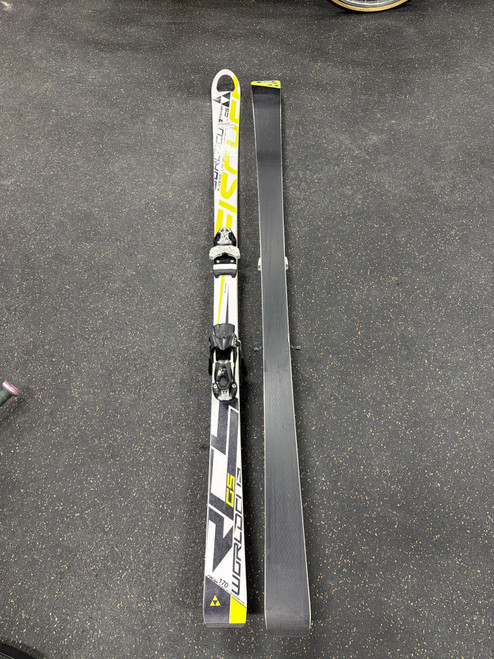 Vist Large View of Product Image Which is Used Fisher WORLD CUP RACE CODE Mens DH Ski/Binding Yellow 170 cm