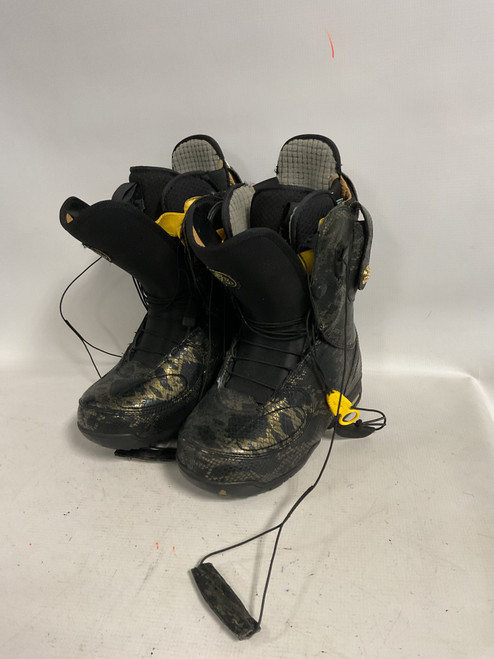 Vist Large View of Product Image Which is Used Burton REFLEX STEP ON JUNIOR Boys Binding Only Black S/M