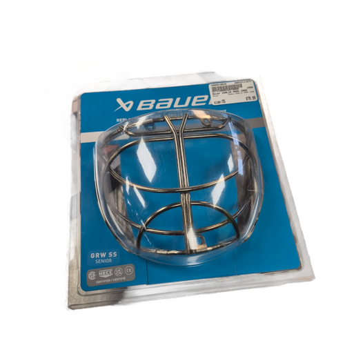 Vist Large View of Product Image Which is Used Bauer GOALIE MASK CAGE Senior Goalie Helmet/Mask None One Size