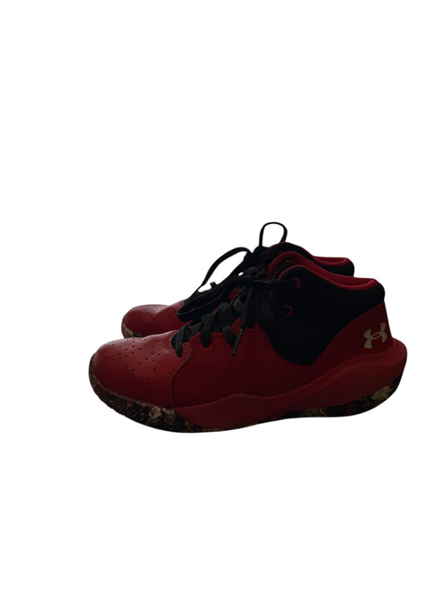 Vist Large View of Product Image Which is Used Under Armour Basketball Shoes Y Red Junior 01.5
