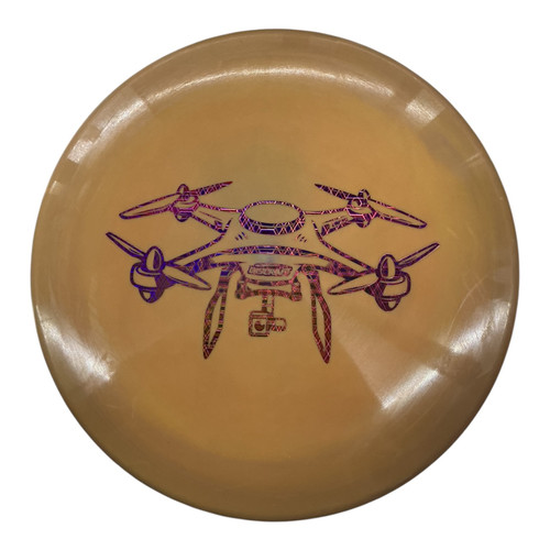 Vist Large View of Product Image Which is Used Discraft DRONE Disc Golf Mid Range Orange 177g