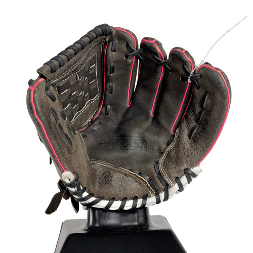 Vist Large View of Product Image Which is Used Rawlings STORM ST110DSP Fastpitch Glove RH Throw 11"