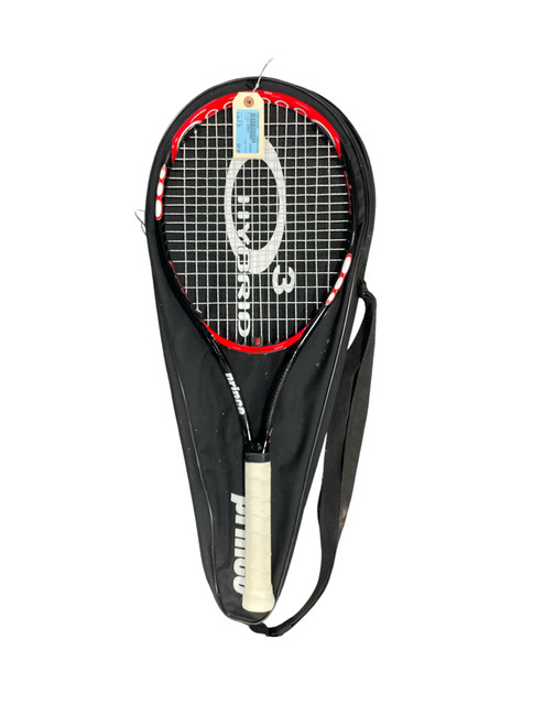 Vist Large View of Product Image Which is Used Prince HORNET Adult Tennis Racquet Black 4"
