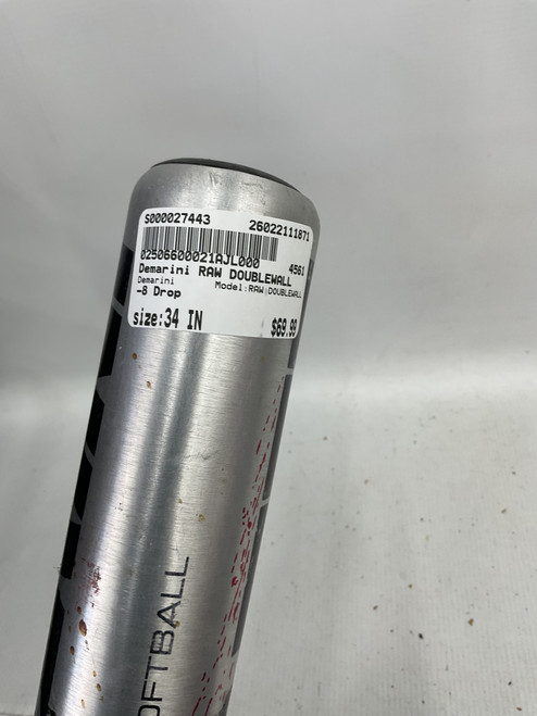 Vist Large View of Product Image Which is Used Demarini RAW DOUBLEWALL BB/SB Slowpitch Bat 34"