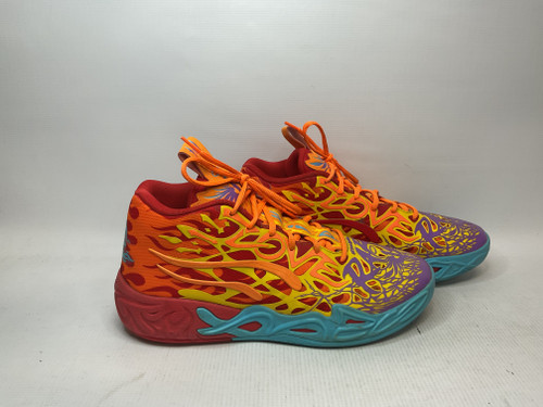 Vist Large View of Product Image Which is Used Puma Basketball Shoes M Orange Senior 10.5