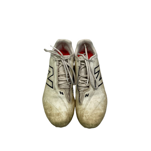 Vist Large View of Product Image Which is Used New Balance LAX Cleats Mens White Senior 9.5