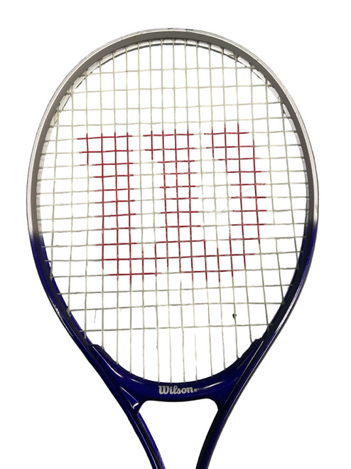 Vist Large View of Product Image Which is Used Wilson PRO STAR RAQUET Adult Tennis Racquet Purple 4 1/2"