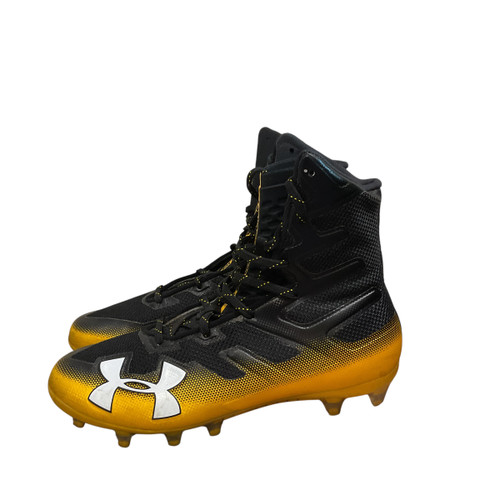 Vist Large View of Product Image Which is Used Under Armour Adult FB Cleats Yellow Senior 9