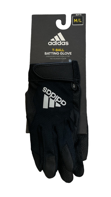 Vist Large View of Product Image Which is Adidas, BB/SB, Batting, Gloves, Black, MD