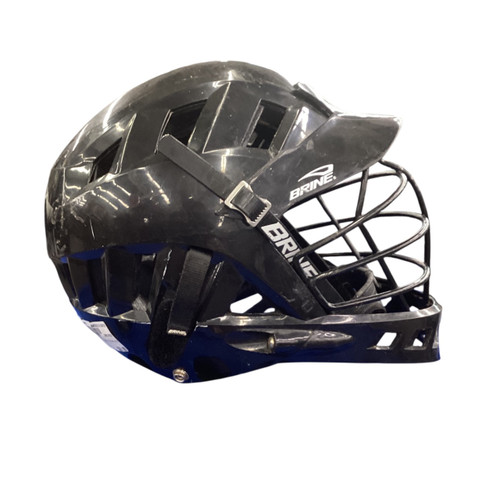 Vist Large View of Product Image Which is Used Brine TRIAD ST2 Lacrosse Helmet Black One Size