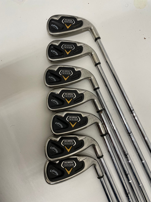 Vist Large View of Product Image Which is Used Callaway BIG BERTHA FUSION Mens Iron Set RH 3I-9I