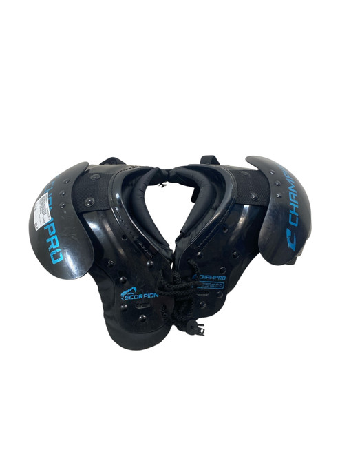 Vist Large View of Product Image Which is Used Champro SCOPRION FB Shoulder Pads Black XXS