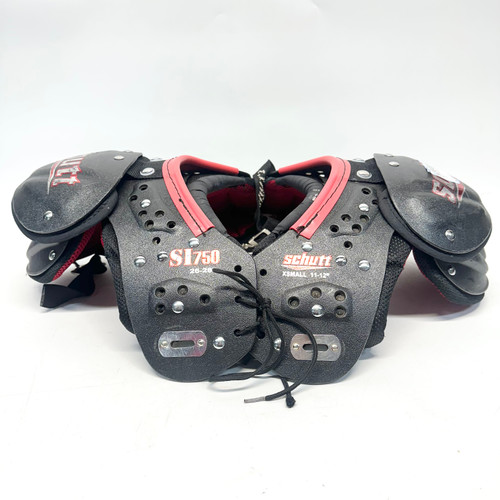 Vist Large View of Product Image Which is Used Schutt SI 750 YOUTH FB Shoulder Pads Black XS