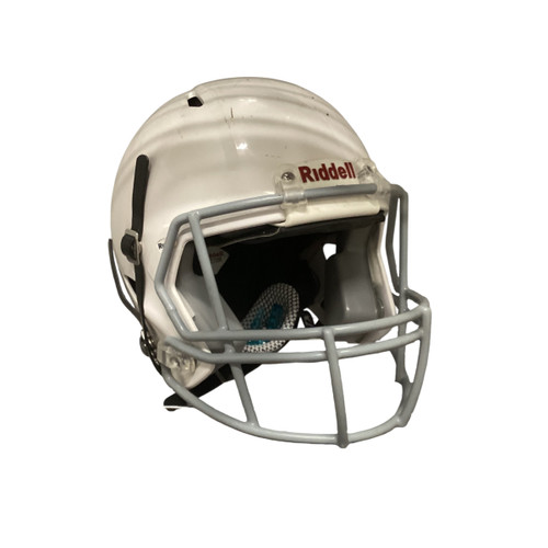 Vist Large View of Product Image Which is Used Riddell VICTOR FB Helmet White SM