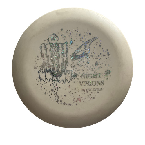 Vist Large View of Product Image Which is Used Innova PENNED DX AVIAR Disc Golf Putter White