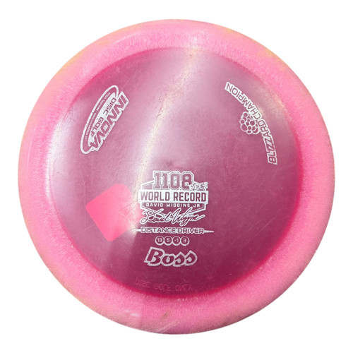 Vist Large View of Product Image Which is Used Innova BLIZZARD CHAMPION BOSS Disc Golf Driver Red 150g