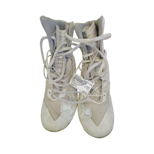 Vist Large View of Product Image Which is Used Under Armour Adult FB Cleats White Senior 7.5