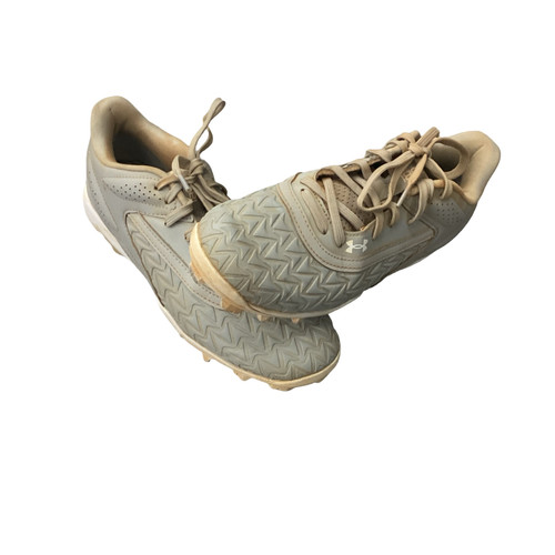 Vist Large View of Product Image Which is Used Under Armour BSBL CLEATS BB/SB Cleats Grey Senior 7