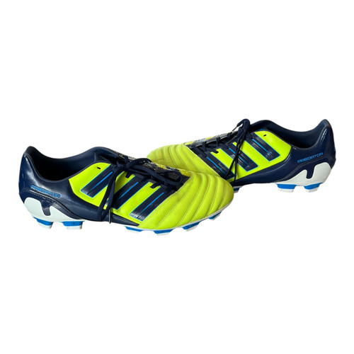 Vist Large View of Product Image Which is Used Adidas Soccer Cleats Green Senior 13