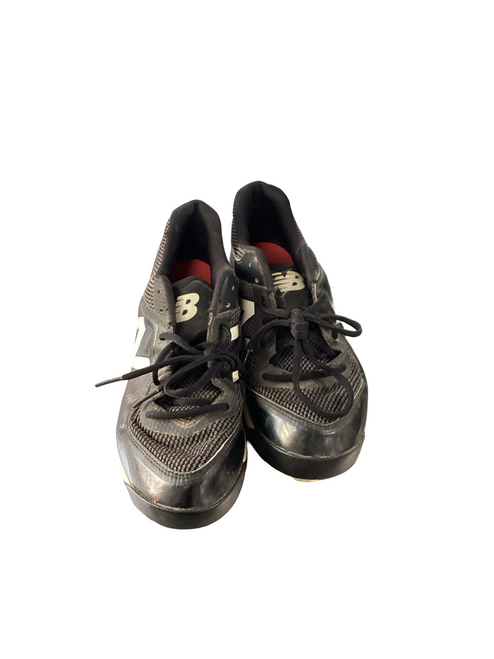 Vist Large View of Product Image Which is Used New Balance BASEBALL CLEATS BB/SB Cleats Black Youth 06.0