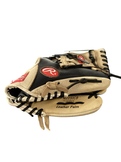 Vist Large View of Product Image Which is Used Rawlings 11.5 RHT PLAYMAKER BB/SB Glove RH Throw Tan 11 1/2"