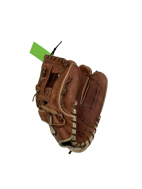 Vist Large View of Product Image Which is Used Mizuno PRO SELECT GPSF 1150 RH Throw Fastpitch Gloves Brown 11 1/2"
