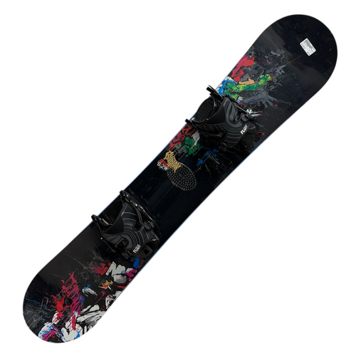 Vist Large View of Product Image Which is Used Burton BLUNT Mens Snowboard/Bindings Black 162 cm