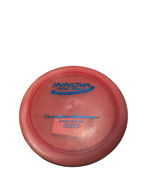 Vist Large View of Product Image Which is Used Innova CHAMPION DESTROYER Disc Golf Driver Red