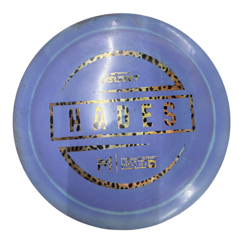 Vist Large View of Product Image Which is Used Discraft PM HADES Disc Golf Driver Royal Blue 176g
