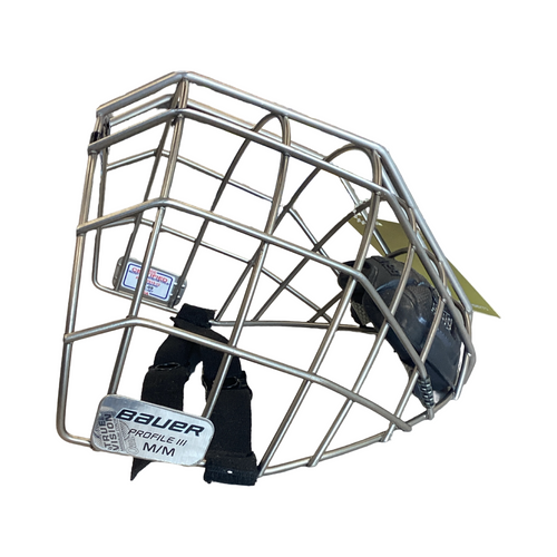 Vist Large View of Product Image Which is Used Bauer Hockey Wire Mask Grey MD