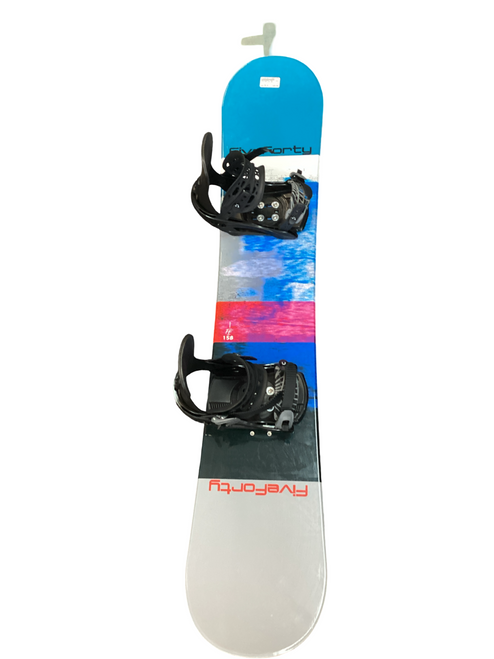 Vist Large View of Product Image Which is Used FIVE FORTY FE 158 Mens Snowboard Only Teal 158 cm