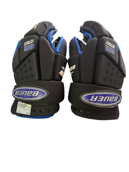 Vist Large View of Product Image Which is Used Bauer AIR INTAKE Senior Gloves Black 14"